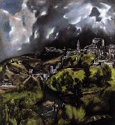 GRECO, El A View of Toledo Spain oil painting artist